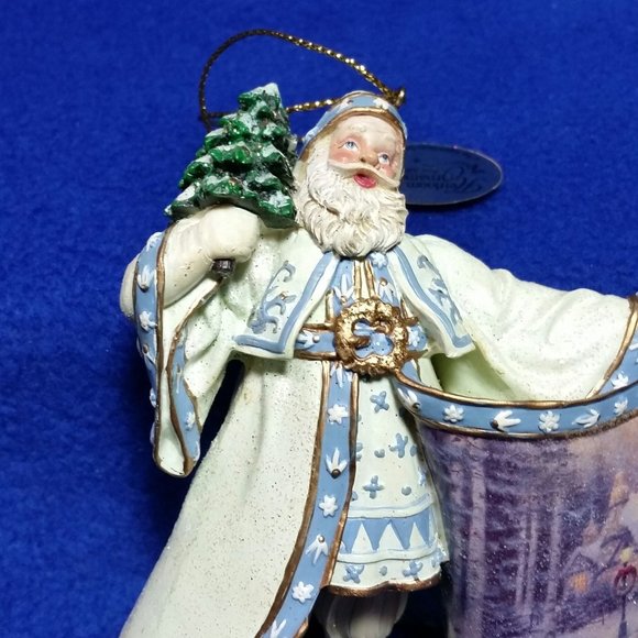 Thomas Kinkade Old World Santa Frosty Christmas Eve Santa Ornament Pre-Owned - Picture 5 of 10